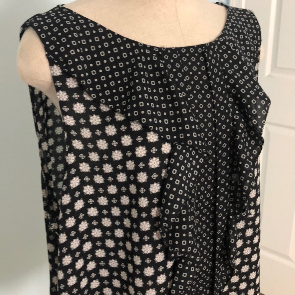 ELLE Cascade Ruffle Shell Blouse 👚 Size XL